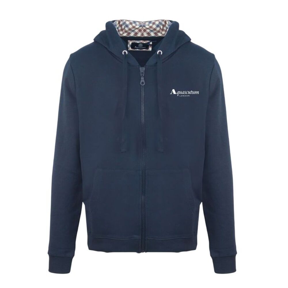 Aquascutum Mens Casual Hoodie / Navy